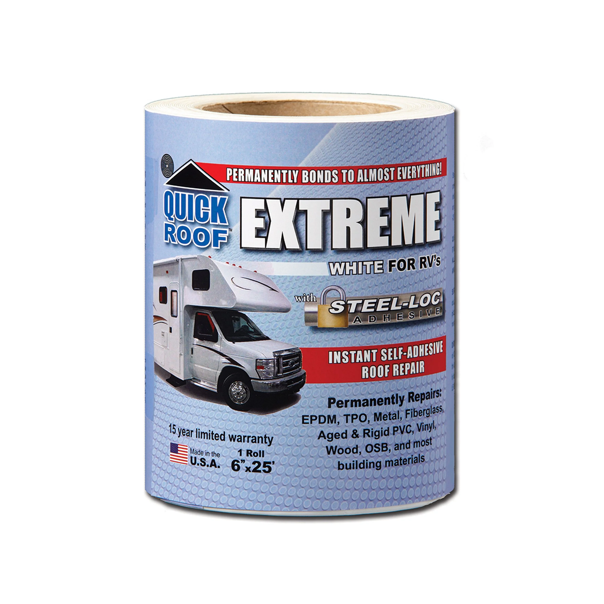 COFAIR Quick Roof Extreme White Self-Adhesive TPO Roof Repair Tape