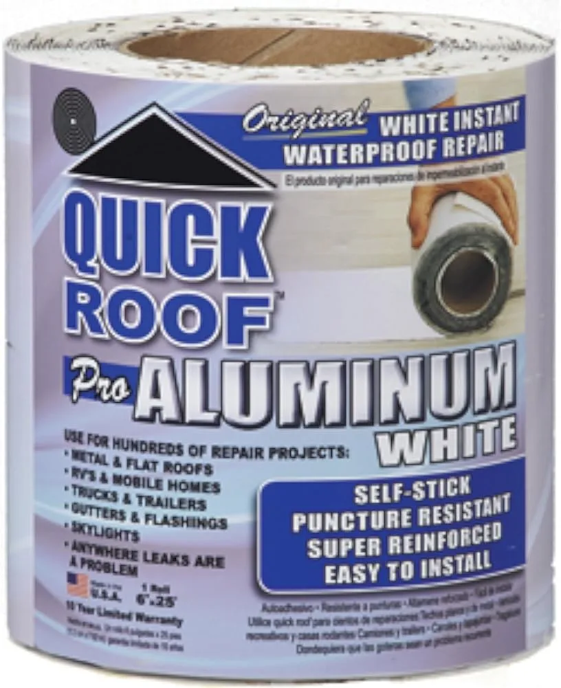 COFAIR Quick Roof Extreme White Self-Adhesive TPO Roof Repair Tape