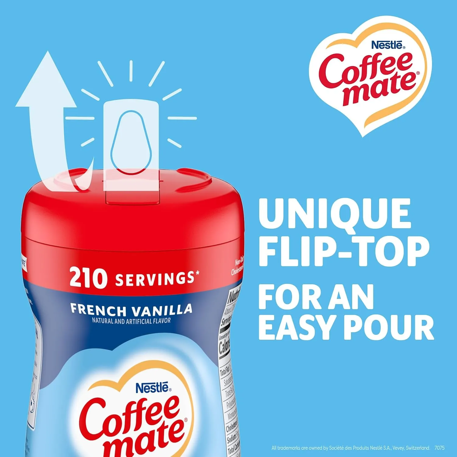 Nestle Coffee mate French Vanilla Powder Coffee Creamer 15 oz. Canister