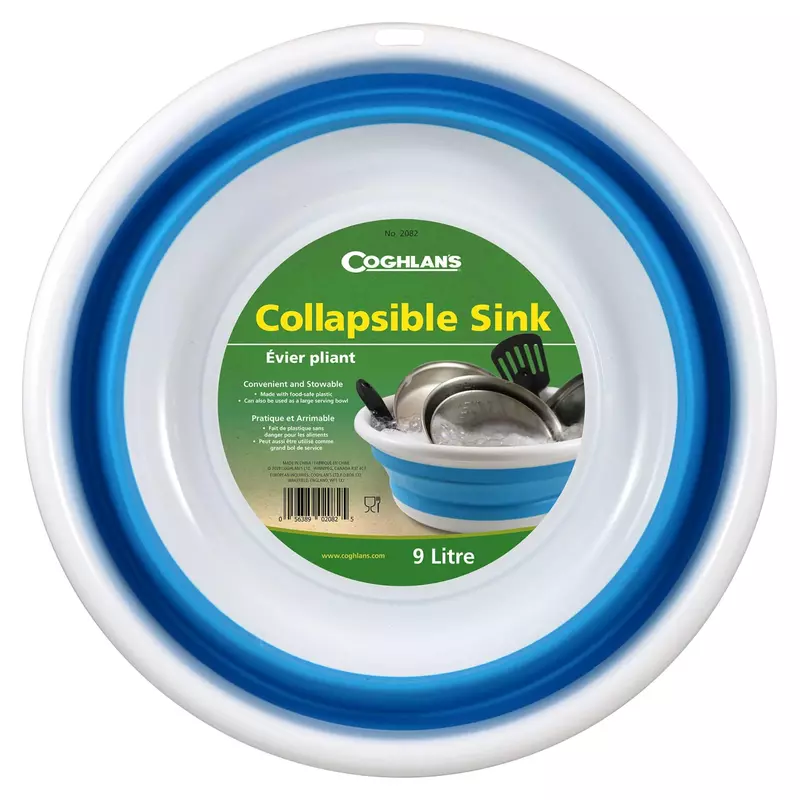 Coghlan's Collapsible Sink - Lightweight and Portable 16L Wash Basin for Camping, Hiking, Outdoor Cooking
