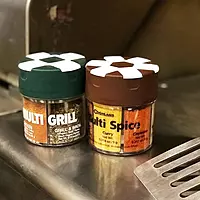 Coghlan’s Multi-Spice Shakers – Compact 6-in-1 Seasoning Containers for Camping, Travel, BBQ & Everyday Cooking – Lightweight, Portable, Mess-Free Design – Made in USA Multi-Spice 1 Pack