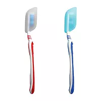 Coghlan's Silicone Toothbrush Covers, One Size, Blue/White, 2-Pack