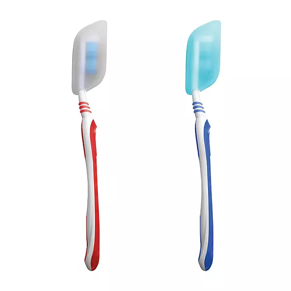 Coghlan's Silicone Toothbrush Covers, One Size, Blue/White, 2-Pack