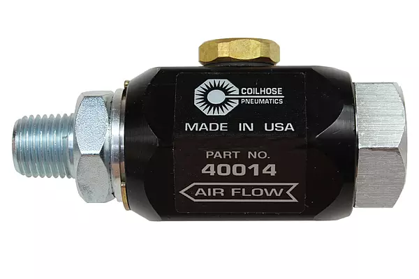 Coilhose Pneumatics 40014 In-Line Lubricator, 1/4-Inch Pipe Size, 5.0 Cubic Centimeter Lubricant Capacity