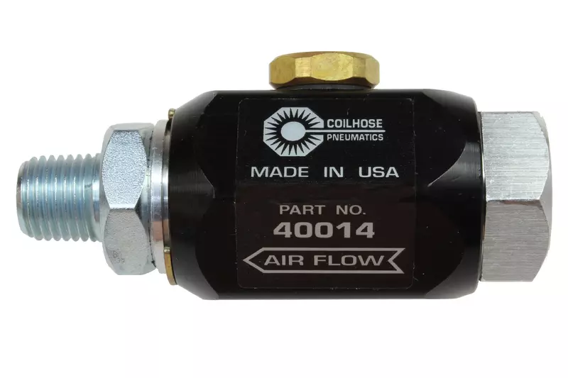 Coilhose Pneumatics 40014 In-Line Lubricator, 1/4-Inch Pipe Size, 5.0 Cubic Centimeter Lubricant Capacity