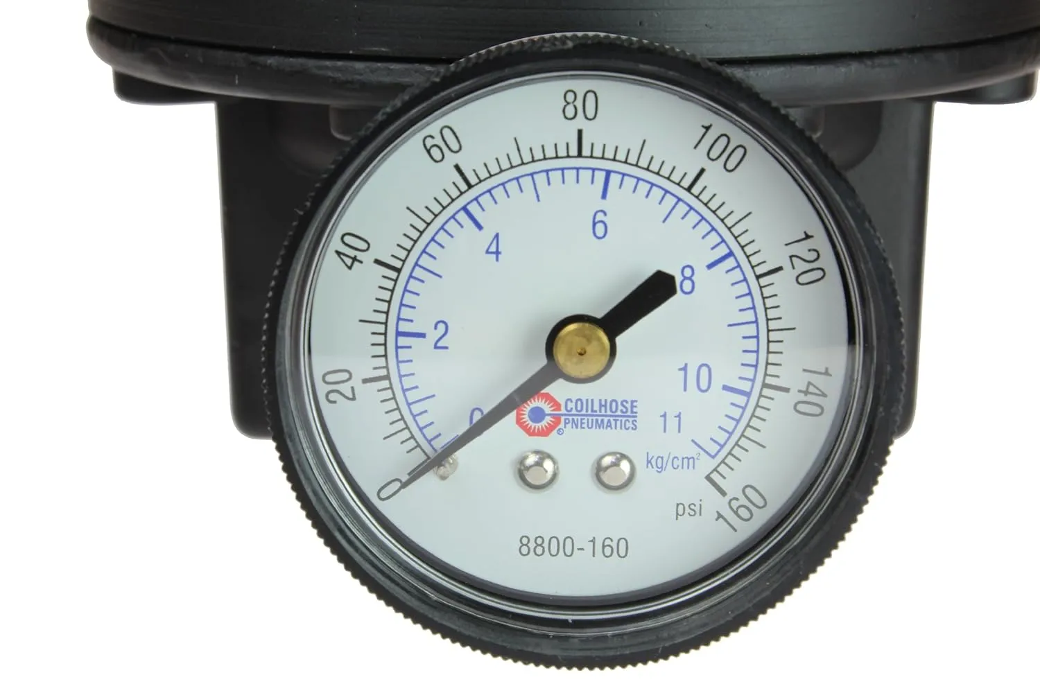 Coilhose Pneumatics 8804GH Heavy Duty Series Regulator, 1/2-Inch Pipe Size with Gauge and High Pressure Spring (0-200 PSI)