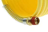 Coilhose Pneumatics N14-50B Coiled Nylon Air Hose, 1/4-Inch ID, 50-Foot Length with (2) 1/4-Inch Swivel Fittings
