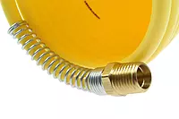 Coilhose Pneumatics N38-25 Coiled Nylon Air Hose, 3/8-Inch ID, 25-Foot Length with (2) 3/8-Inch Rigid Fittings