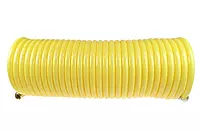 Coilhose Pneumatics N38-25 Coiled Nylon Air Hose, 3/8-Inch ID, 25-Foot Length with (2) 3/8-Inch Rigid Fittings