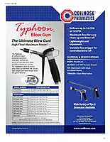 Coilhose Pneumatics TYP2536 Typhoon High Volume Blow Gun, 1/4-Inch NPT with 36-Inch Extension and High Flow Tip