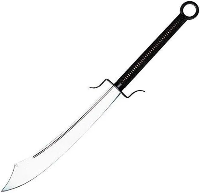 Cold Steel Chinese War Sword with Leather Scabbard,Black