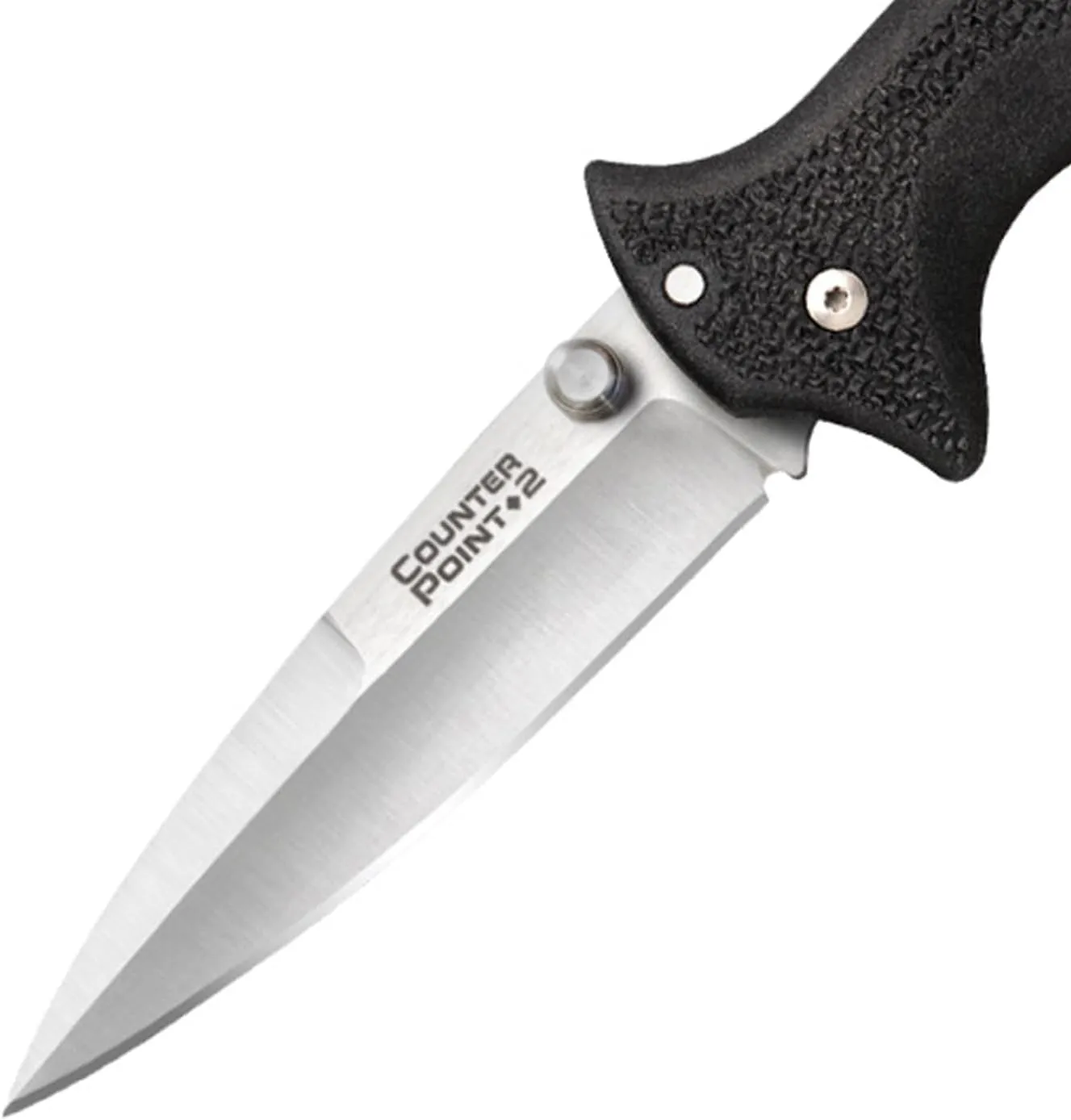 COLD STEEL Counter Point 2 3" Japanese AUS8A Razor-Sharp Blade 3.875" Griv-Ex Handle Narrow Blade Folding Knife withTri-Ad