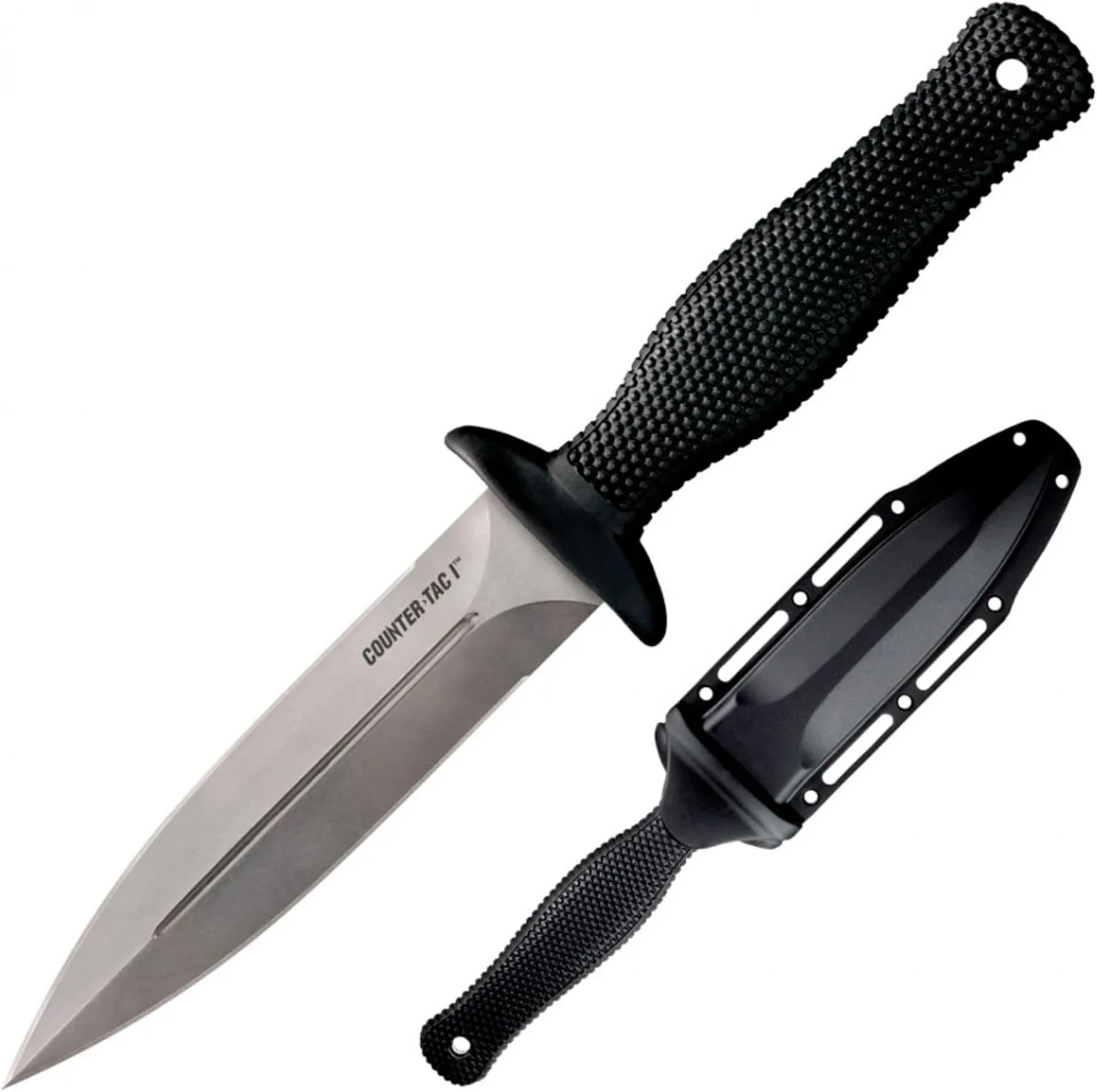 COLD STEEL COUNTER TAC I 5" Japanese AUS8A w/ Stonewash Finish Spear Point Fixed Blade Multi-Purpose Tactical Game Hunting