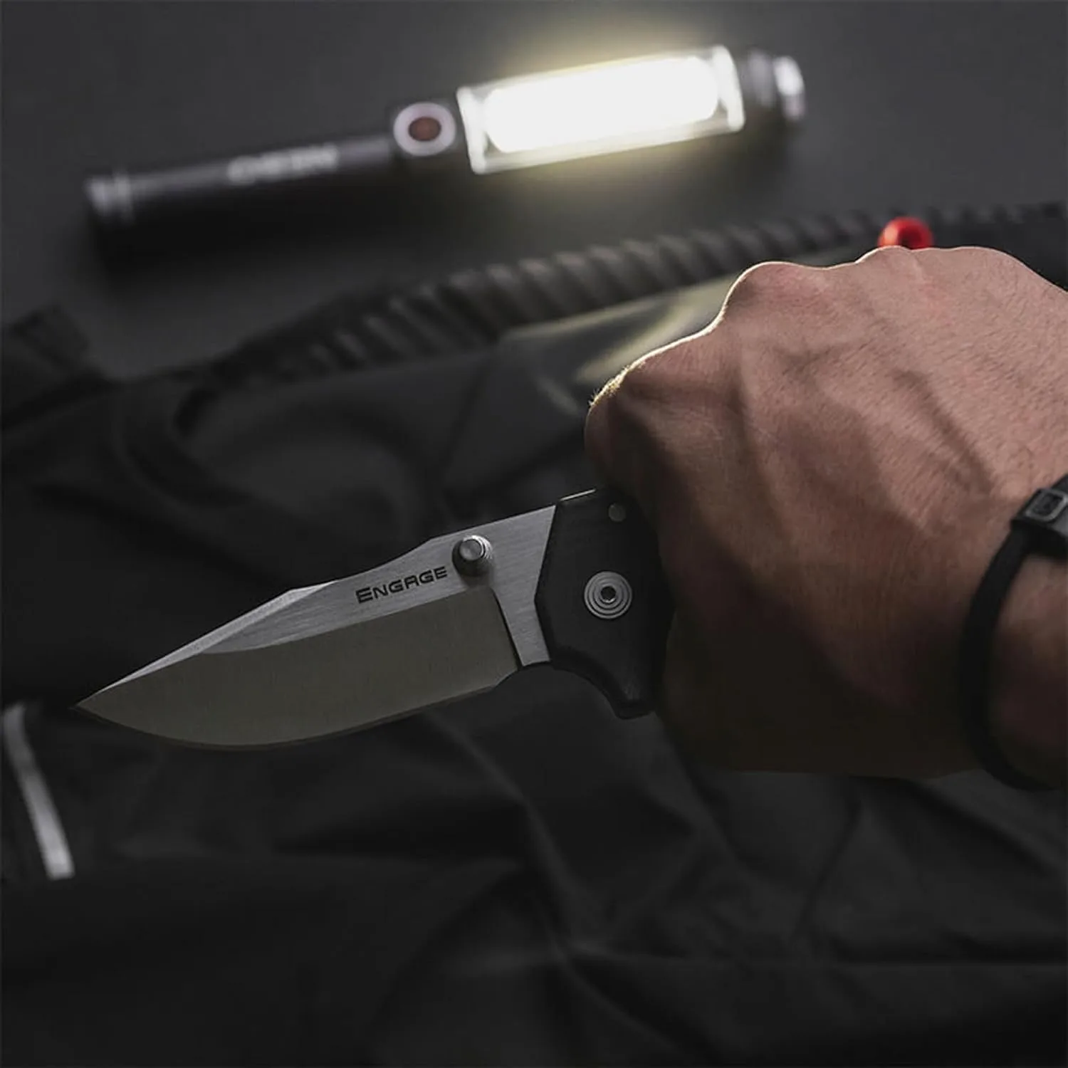 Cold Steel Engage 3.5" S35VN Steel Razor-Sharp Blade 4.7" G-10 Handle Everyday Carry Tactical Pocket Folding Knife withAtlas