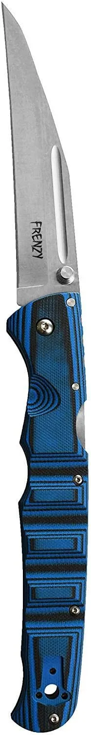 COLD STEEL Frenzy II 5.5" S35VN Razor-Sharp Blade 6.75" G-10 Handle Everyday Carry Tactical Folding Knife with Tri-Ad