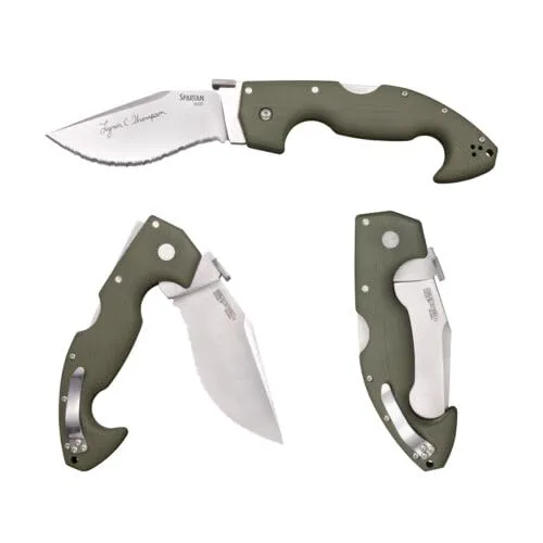 Cold Steel Lynn Thompson Signature Spartan - 4.5" Serrated Blade - S35VN - ODG G-10 Handle