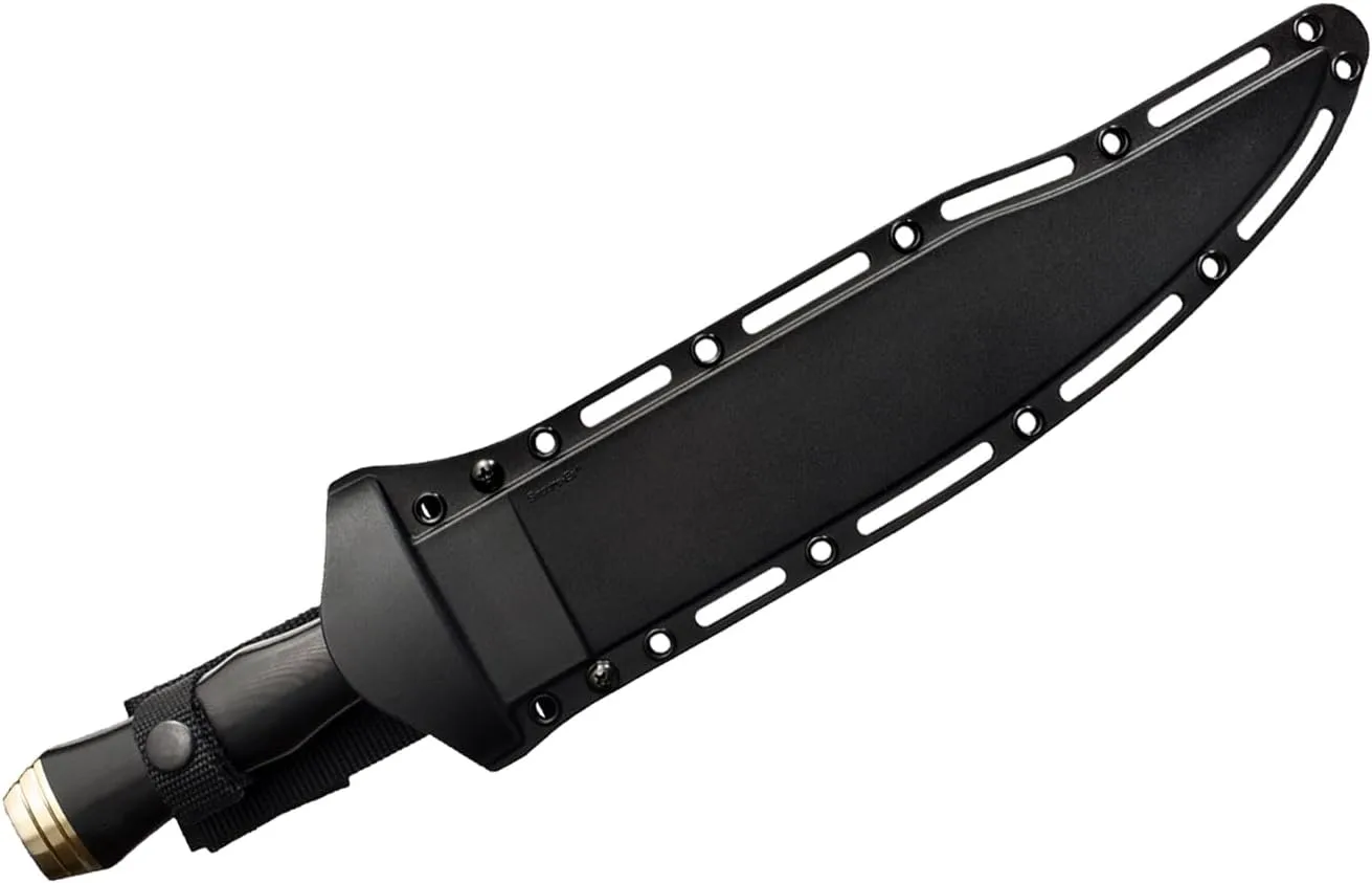 Cold Steel Natchez Bowie 11.5" 4034SS Steel Razor-Sharp Clip Point Blade 5.25" Micarta Handle Fixed Blade Hunting Knife