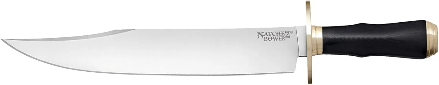 Cold Steel Natchez Bowie 11.5" 4034SS Steel Razor-Sharp Clip Point Blade 5.25" Micarta Handle Fixed Blade Hunting Knife