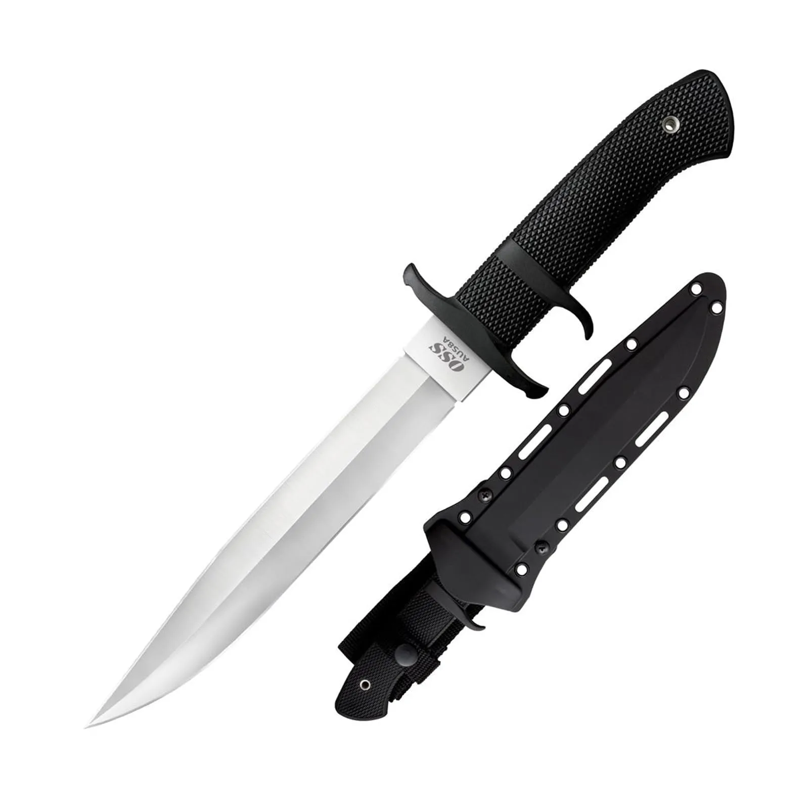 COLD STEEL OSS 8.25" Japanese AUS8A Clip Point Blade 5.125" Kray-Ex Handle Tactical Outdoor Hunting Fixed Blade Knife