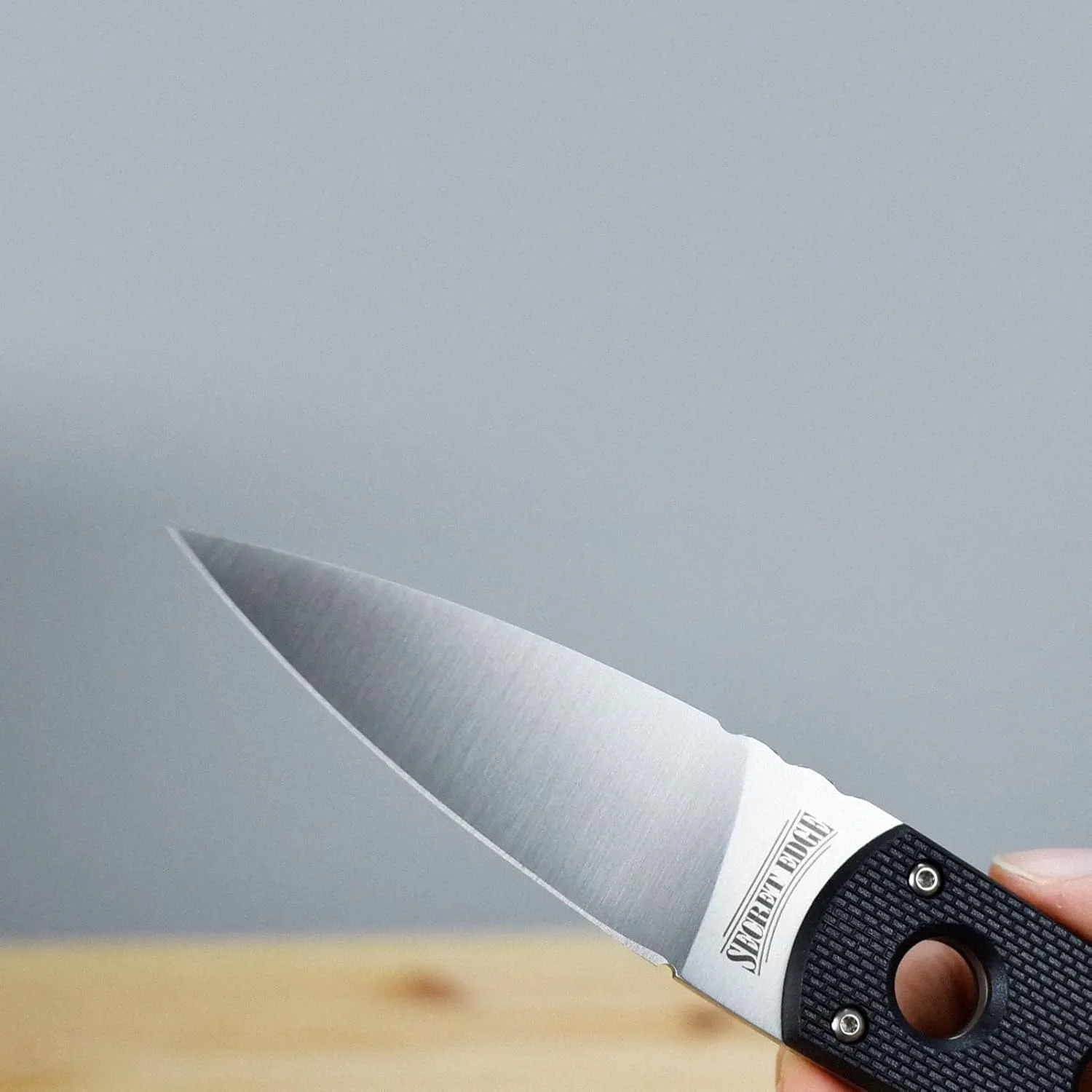 COLD STEEL Secret Edge Durable Lightweight Japanese AUS8A Steel Drop Point 3.5" Fixed Blade Tactical Outdoor Hunting