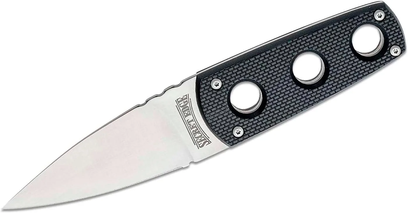 COLD STEEL Secret Edge Durable Lightweight Japanese AUS8A Steel Drop Point 3.5" Fixed Blade Tactical Outdoor Hunting