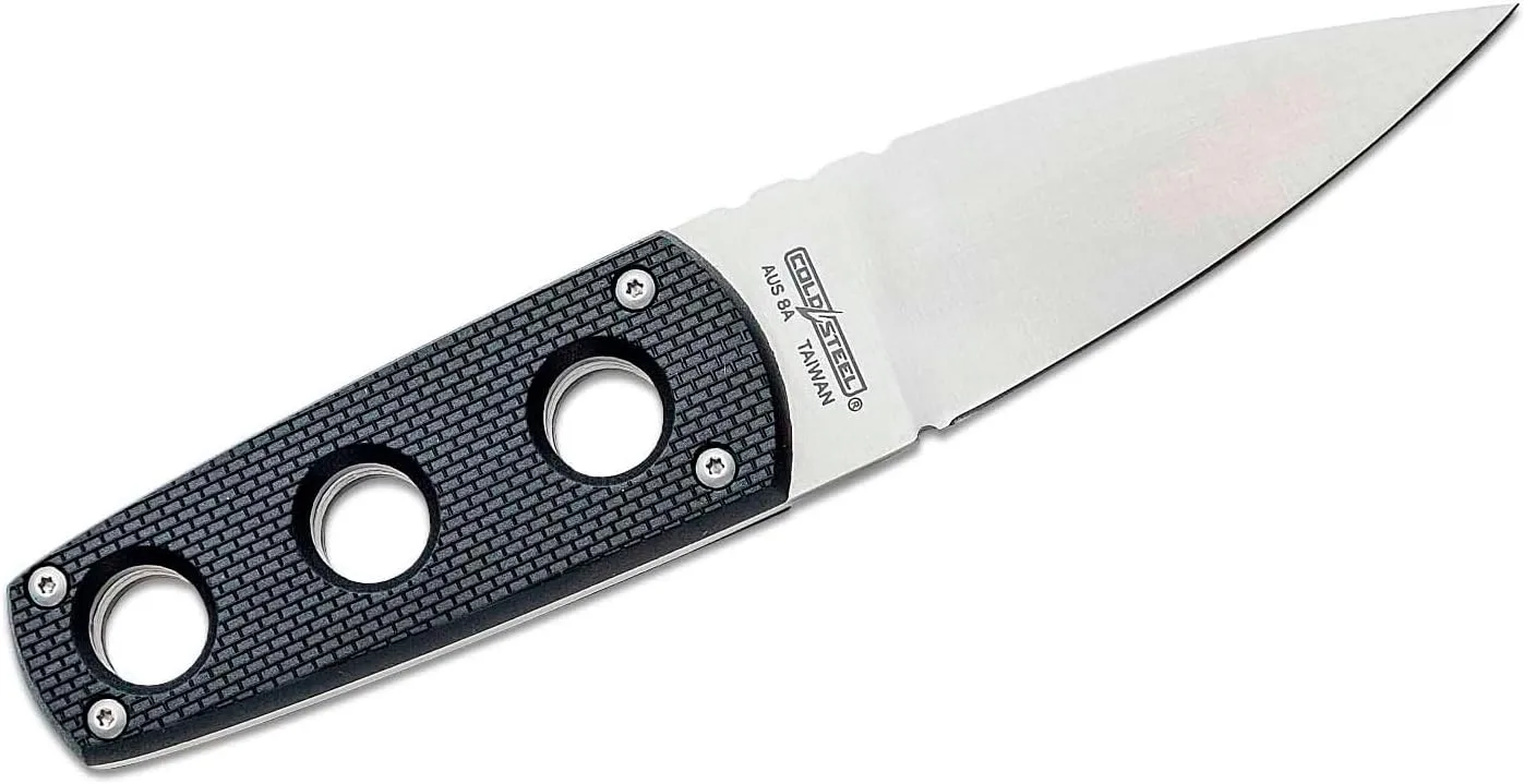 COLD STEEL Secret Edge Durable Lightweight Japanese AUS8A Steel Drop Point 3.5" Fixed Blade Tactical Outdoor Hunting