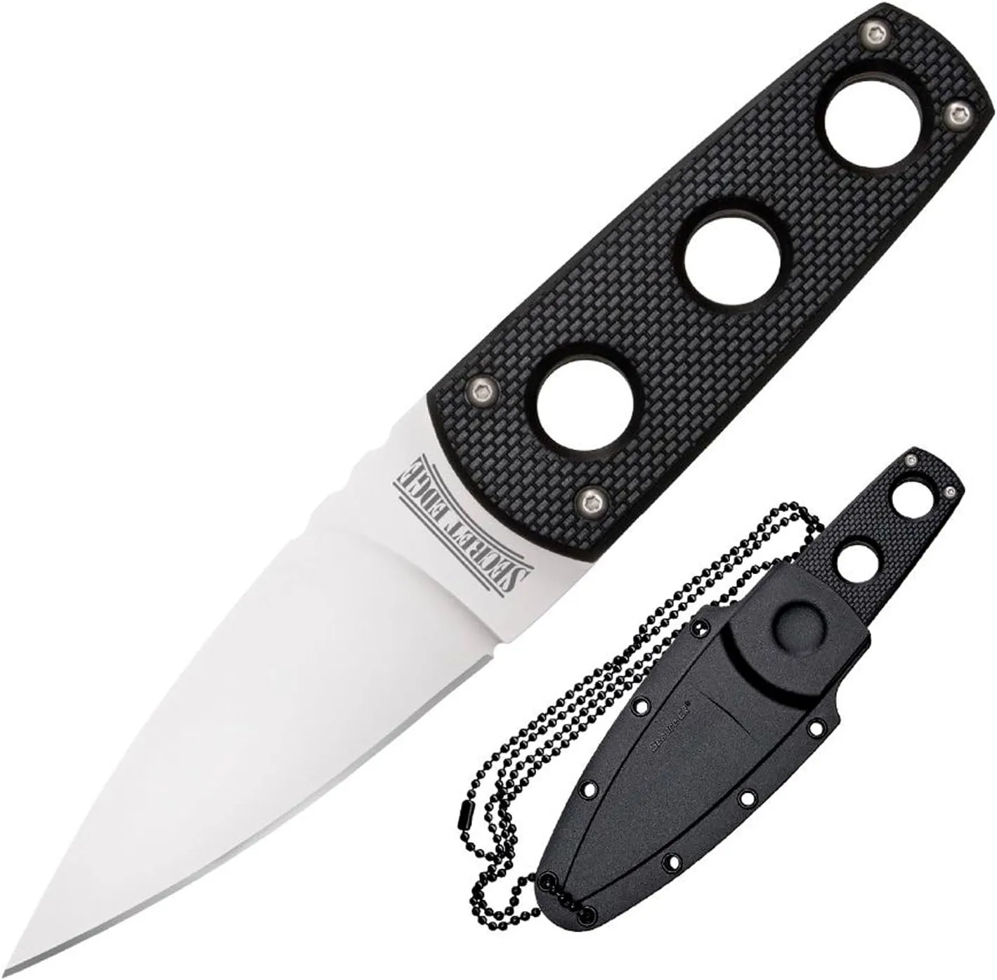 COLD STEEL Secret Edge Durable Lightweight Japanese AUS8A Steel Drop Point 3.5" Fixed Blade Tactical Outdoor Hunting