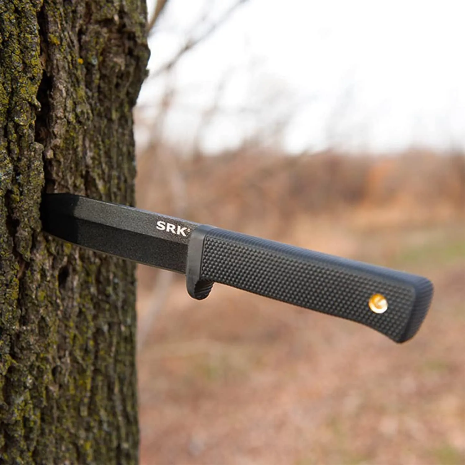 COLD STEEL SRK Tactical Fixed Blade Knife w/Secure-Ex Sheath
