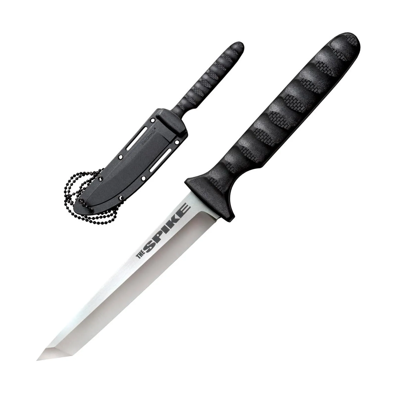 COLD STEEL Tanto Spike Durable Lightweight German 4116 Stainless Steel 4" Fixed Blade Tactical Outdoor Hunting Neck Knife