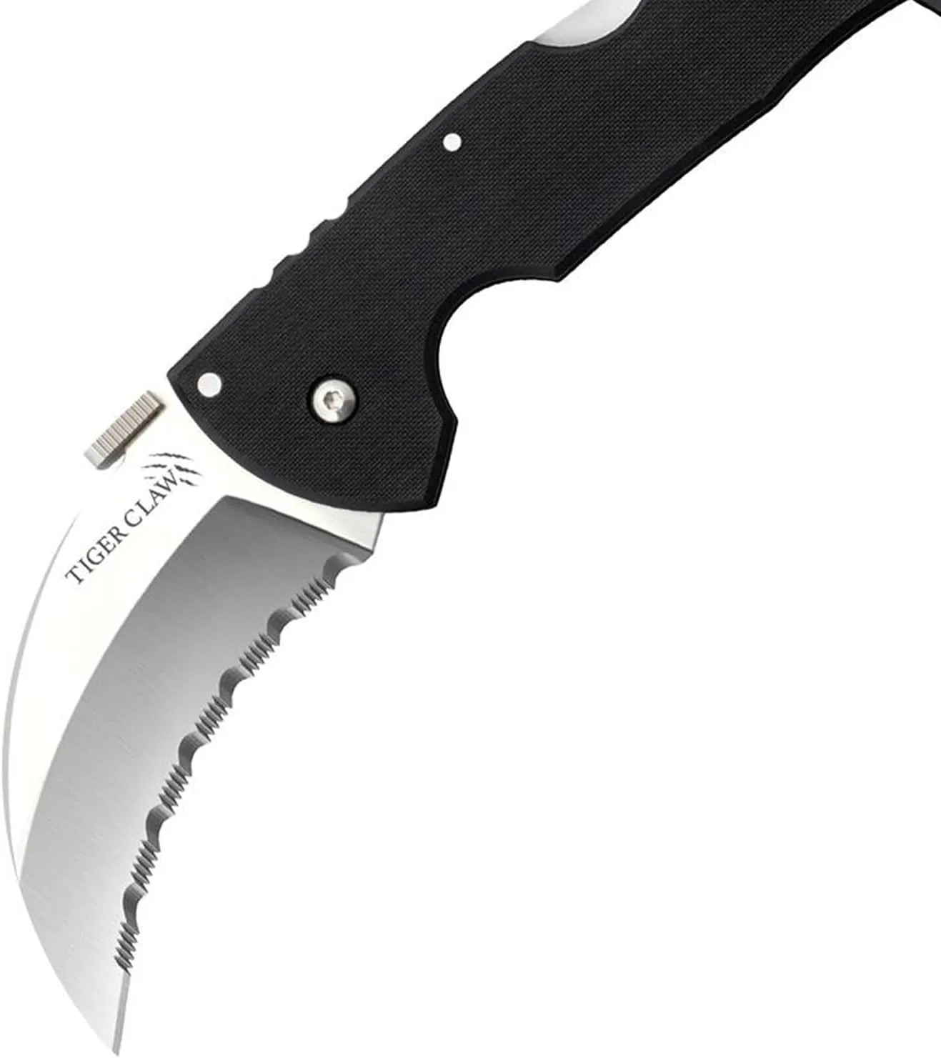 Cold Steel Tiger Claw Hawkbill Folding Knife with S35VN and G-10 Handle