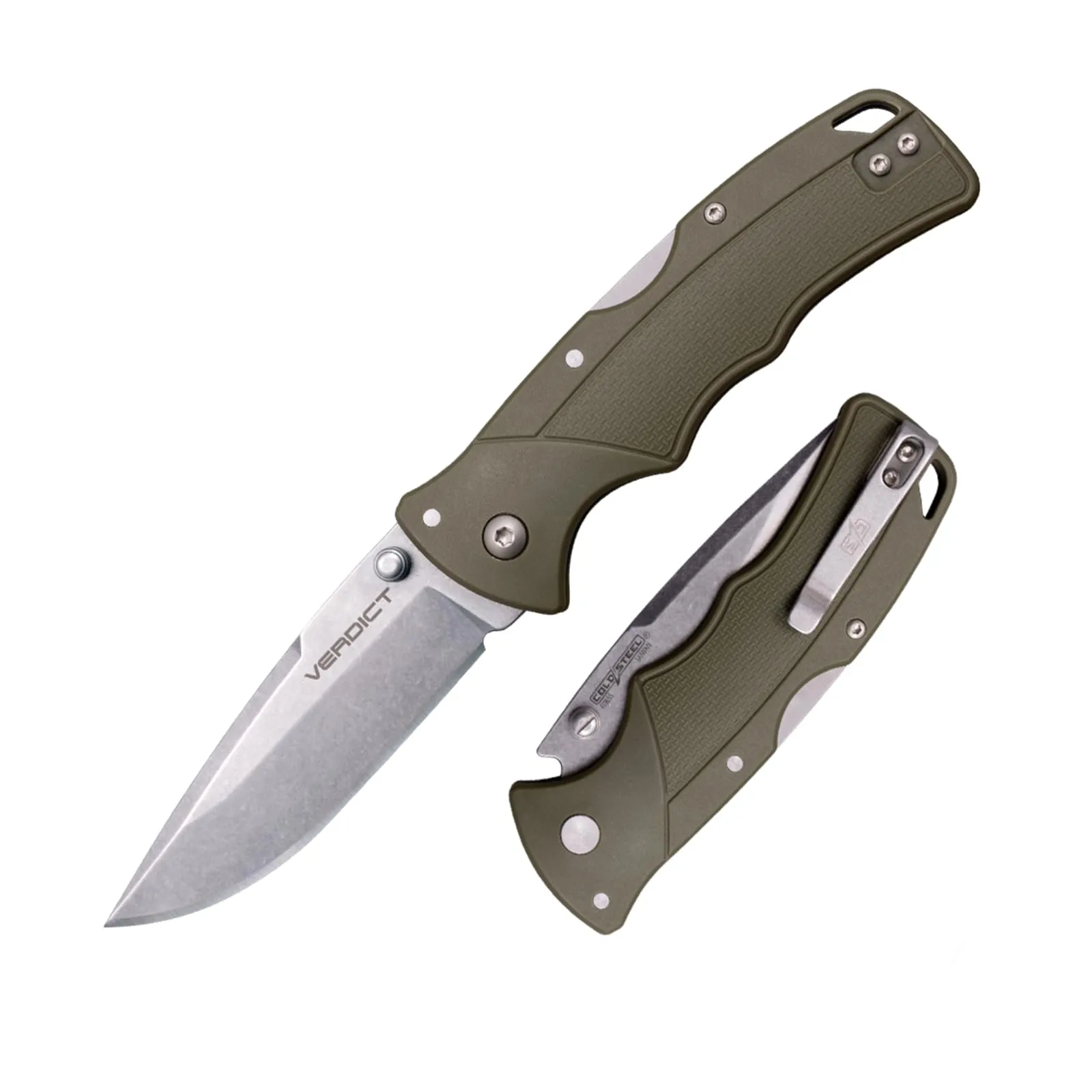 COLD STEEL Verdict Folding Knife with 4116SS GFN Handle and Tri-Ad Lock
