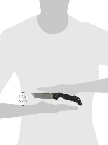 Cold Steel Voyager Large Folding Knife with Griv-Ex Handle and Tri-Ad Lock