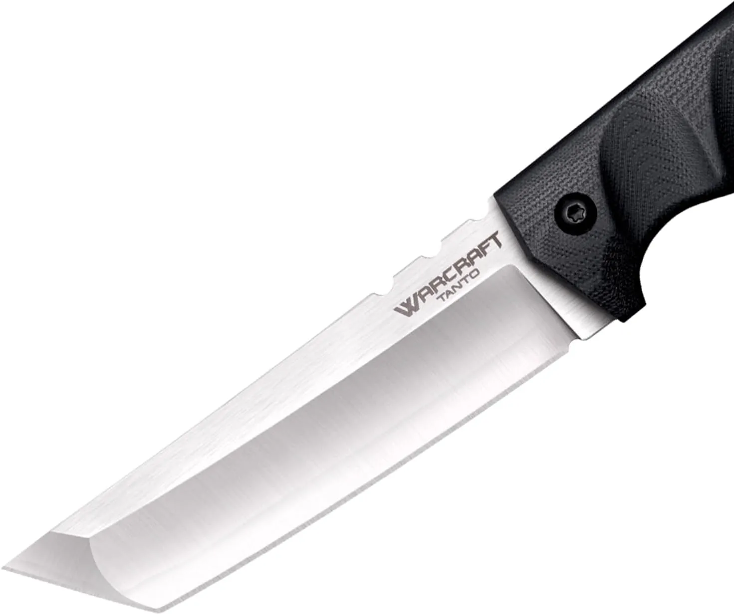 COLD STEEL Warcraft San Mai III Tanto Fixed Blade Knife with G-10 Handle and Secure-Ex Sheath