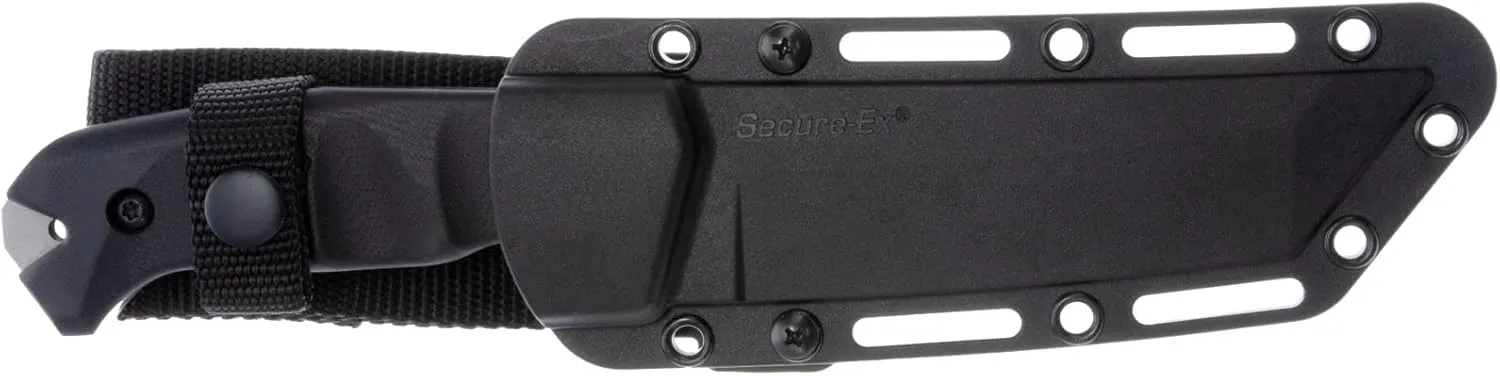 COLD STEEL Warcraft San Mai III Tanto Fixed Blade Knife with G-10 Handle and Secure-Ex Sheath