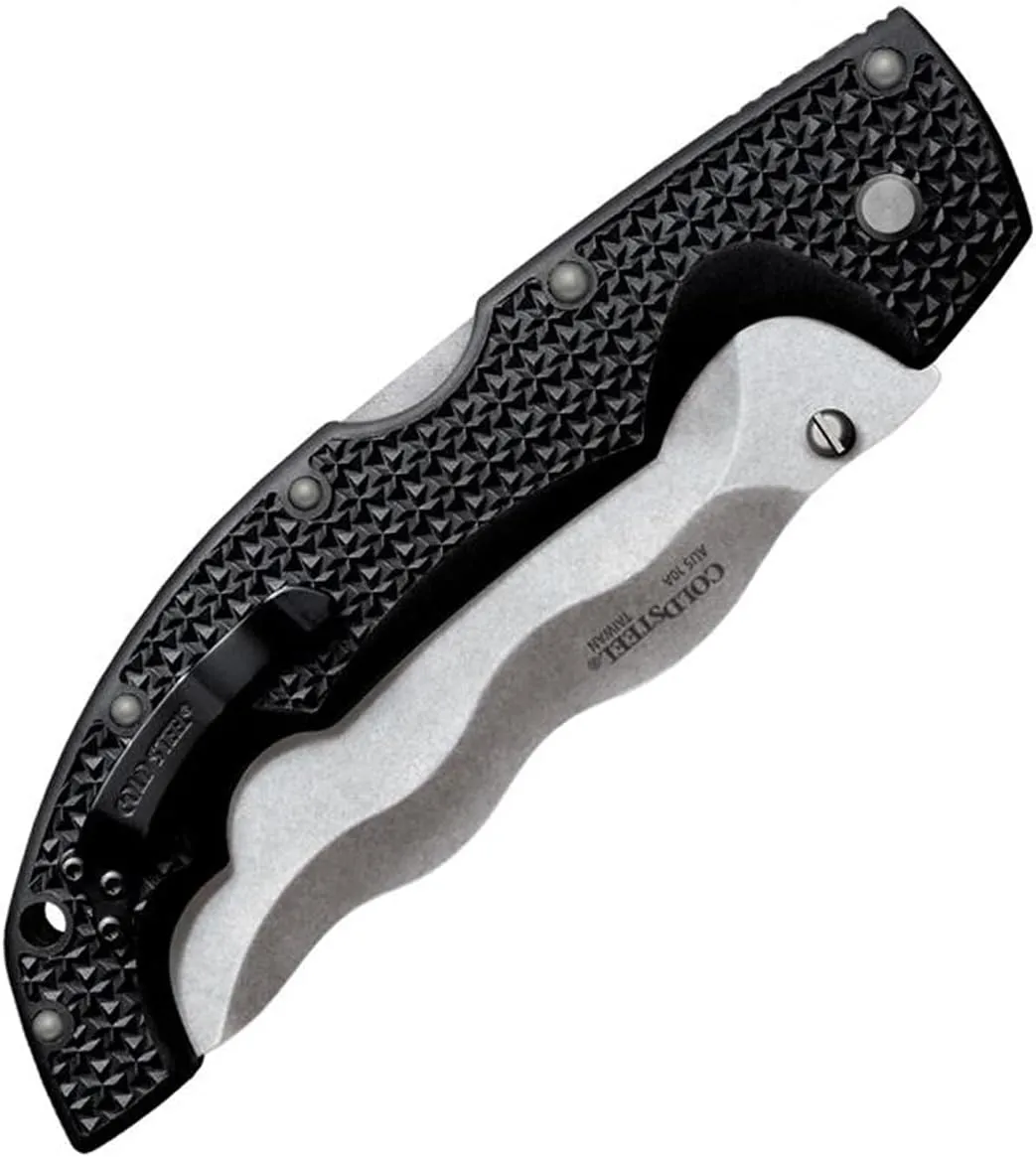 Cold Steel XL Voyager Kris Blade Folding Knife with Tri-Ad Lock