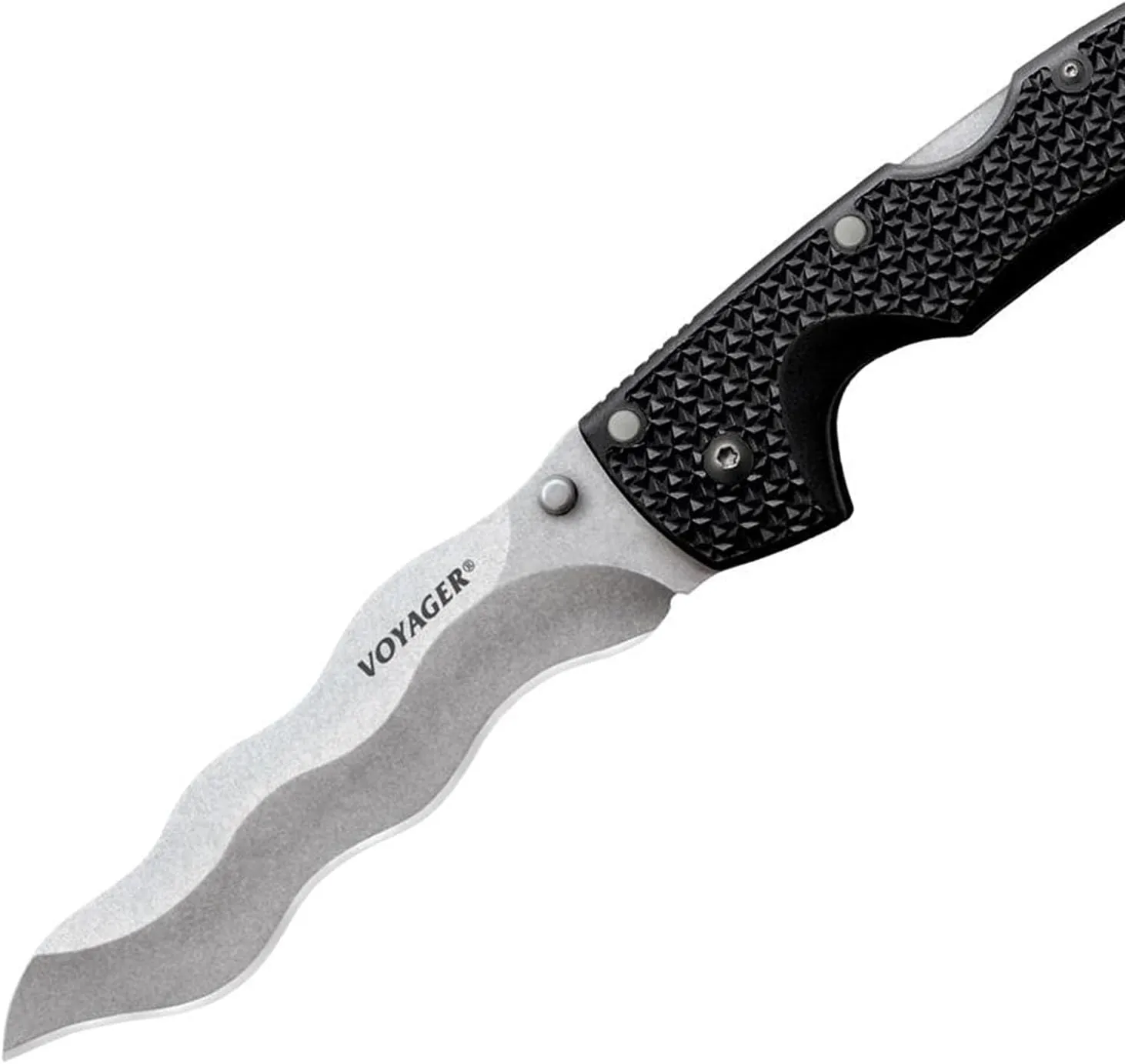 Cold Steel XL Voyager Kris Blade Folding Knife with Tri-Ad Lock