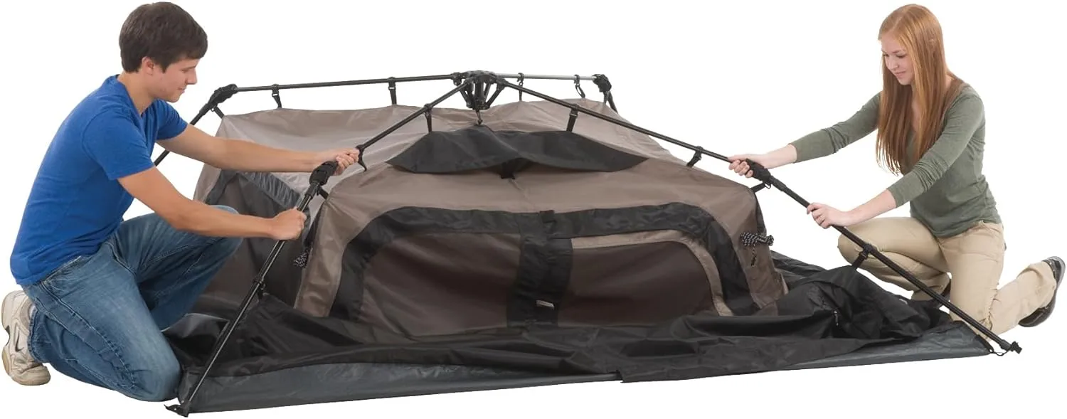 Coleman Instant Tent with 1-Minute Setup, 4/6/8/10 Person Tent with Pre-Attached Poles, Air Vent