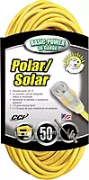 Coleman Cable 01288 50' 16/3 Polar Solar Outdoor Extension Cord W/Lighted End