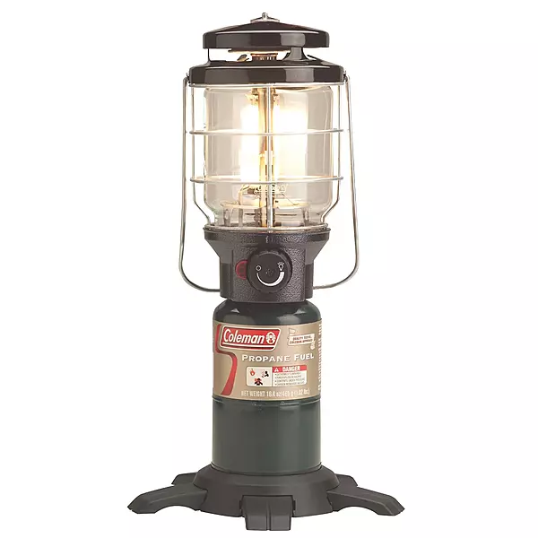 Coleman NorthStar 1500 Lumens Gas Lantern with Matchless Lighting, Folding Propane Lantern with Mantles & Globe for Camping