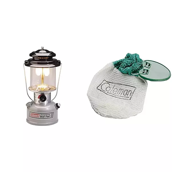 Coleman Powerhouse Dual Fuel Lantern - 800 Lumens, InstaClip Lantern Mantles