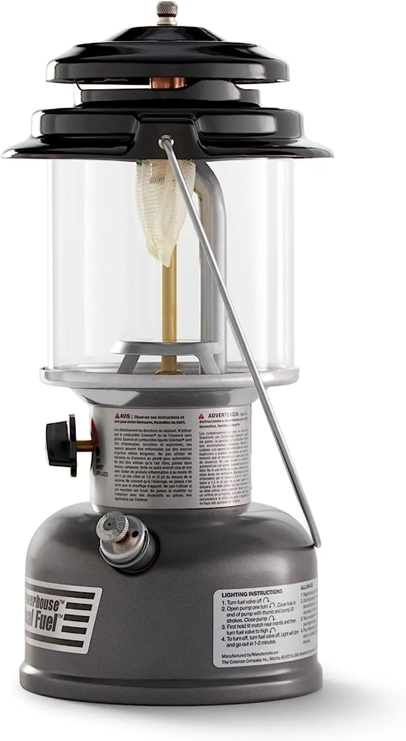 Coleman Powerhouse Dual Fuel Lantern - 800 Lumens, InstaClip Lantern Mantles
