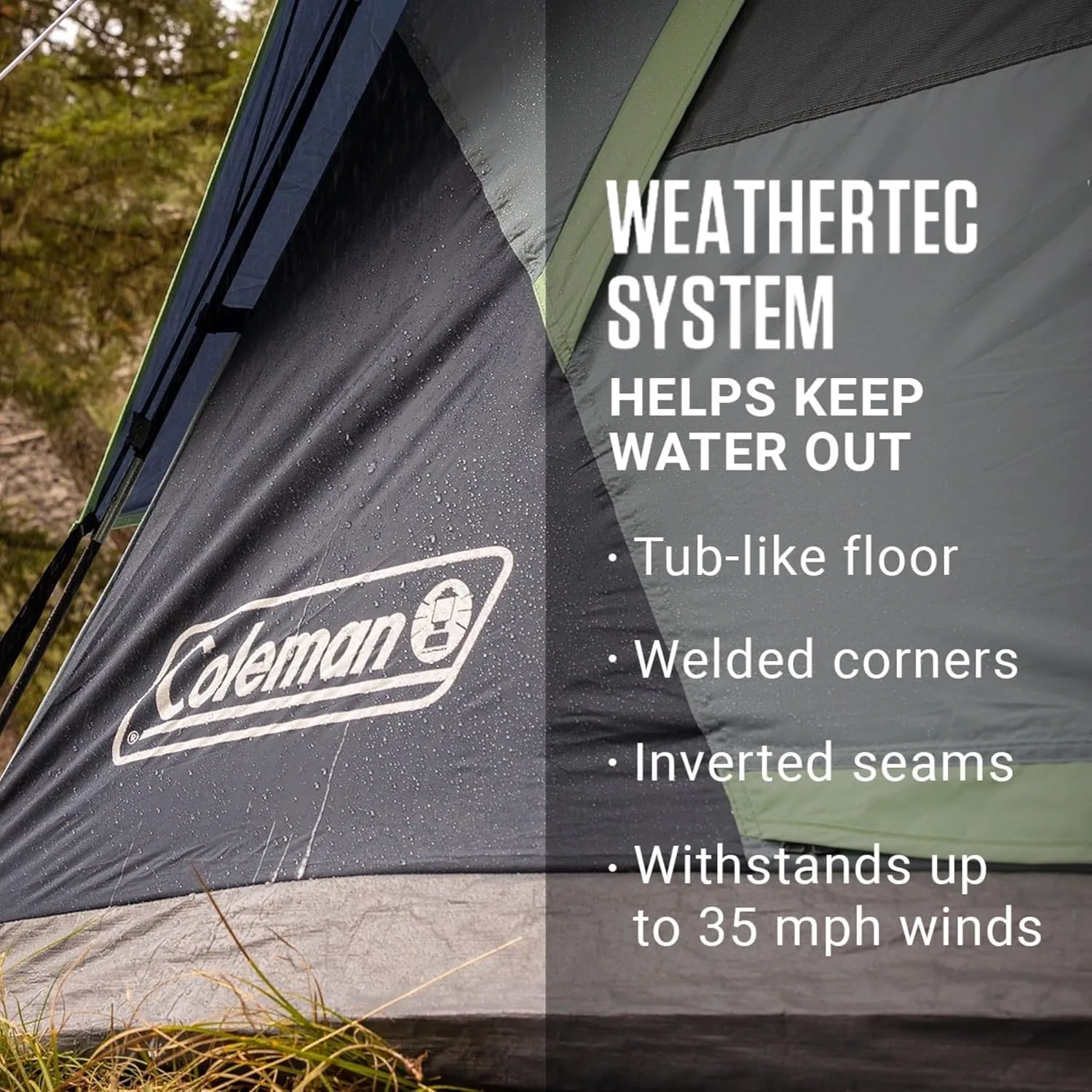 COLEMAN Skydome Tent with 5 Minute Setup, WeatherTec Waterproof System, Rainfly & Carry Bag