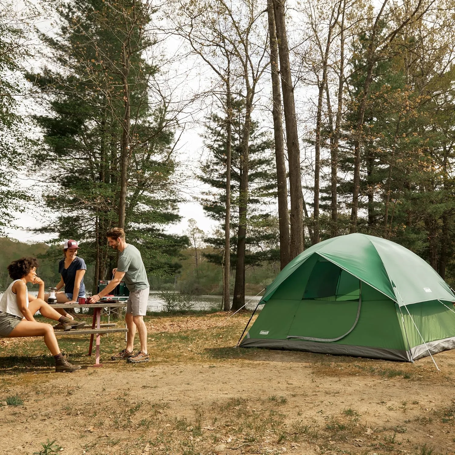 COLEMAN Sundome Camping Tent with Rainfly and WeatherTec
