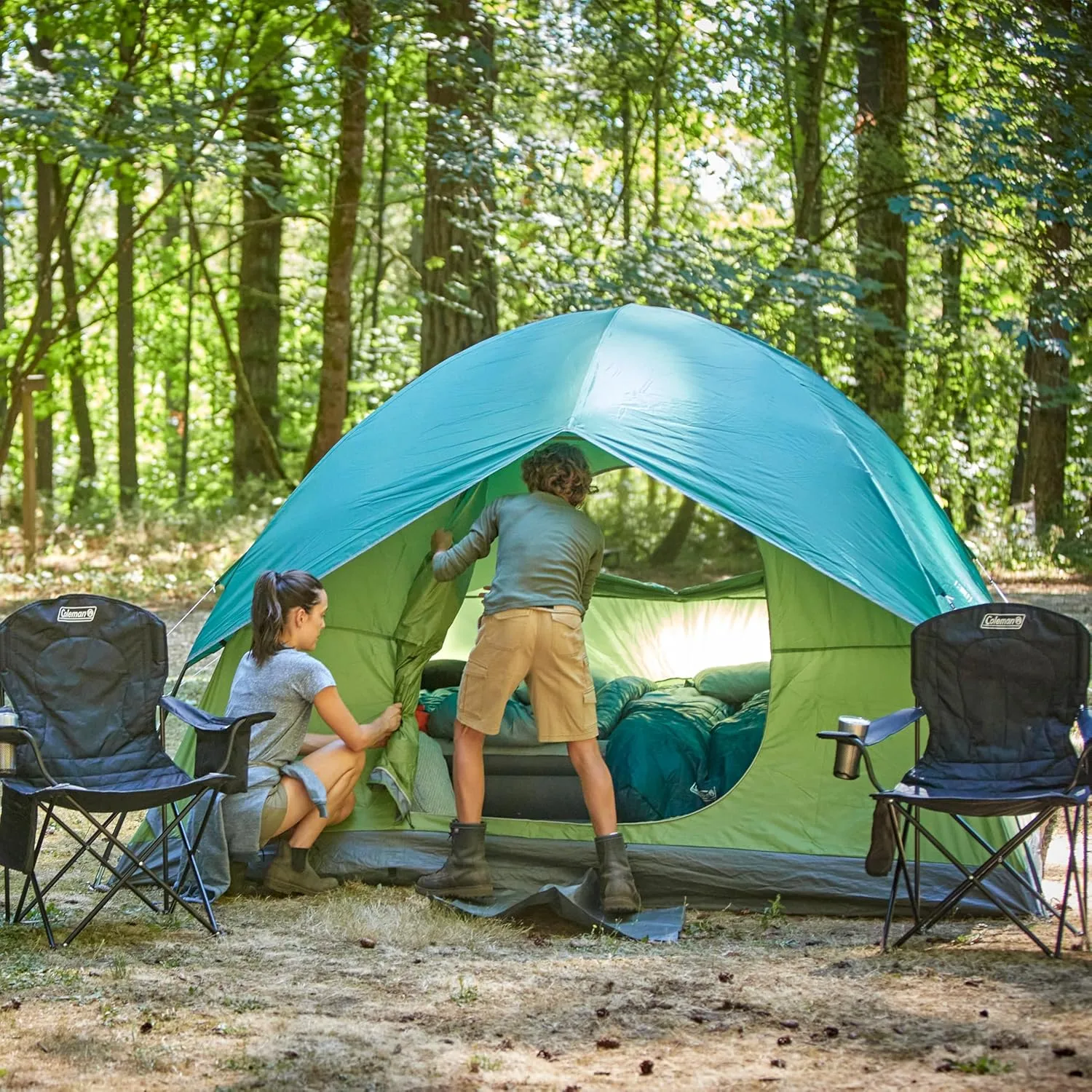 COLEMAN Sundome Camping Tent with Rainfly and WeatherTec