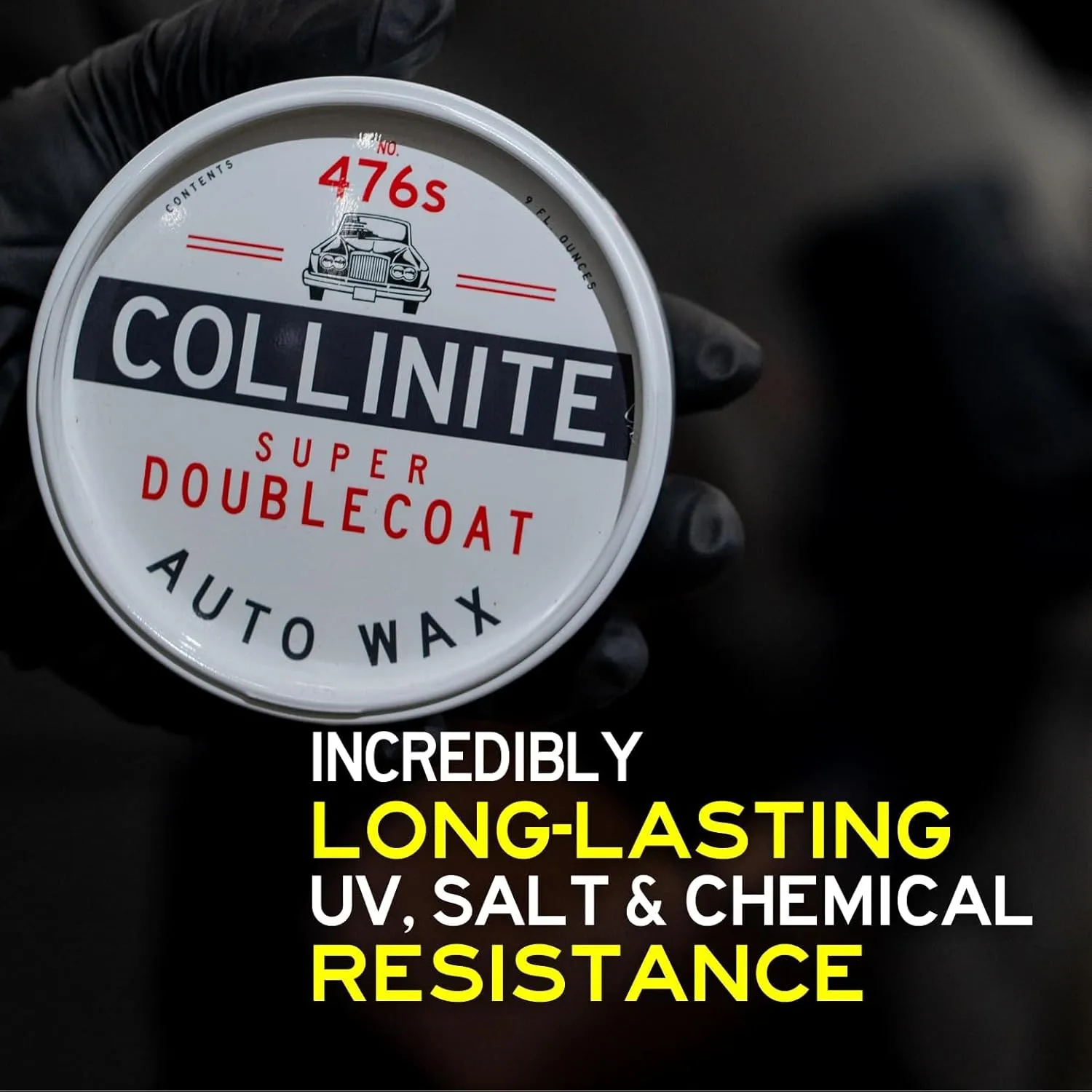 Collinite 476 Super Doublecoat Wax-Carnauba + Polymer Sealant - High Gloss Shine + Ultra Durable Hydrophobic Beading