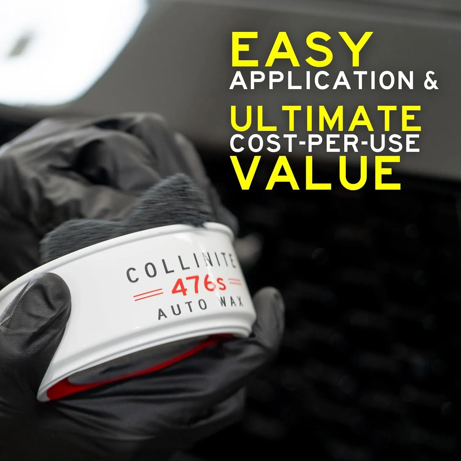 Collinite 476 Super Doublecoat Wax-Carnauba + Polymer Sealant - High Gloss Shine + Ultra Durable Hydrophobic Beading