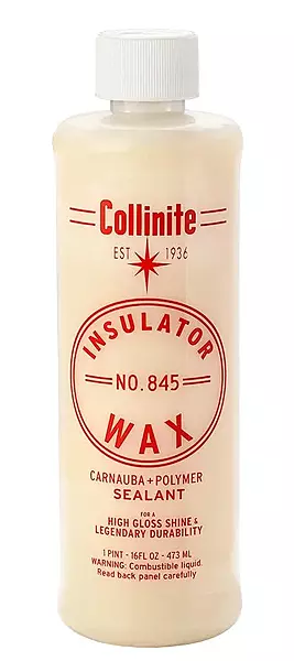 Collinite 845 Insulator Wax-Easy to Use Carnauba+Polymer Wax Sealant-High Gloss Shine+Durable Hydrophobic Beading & Long