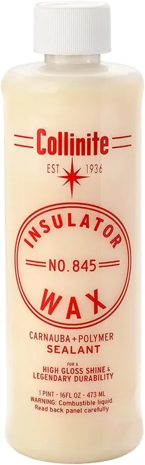 Collinite 845 Insulator Wax-Easy to Use Carnauba+Polymer Wax Sealant-High Gloss Shine+Durable Hydrophobic Beading & Long