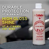 Collinite 845 Insulator Wax-Easy to Use Carnauba+Polymer Wax Sealant-High Gloss Shine+Durable Hydrophobic Beading & Long