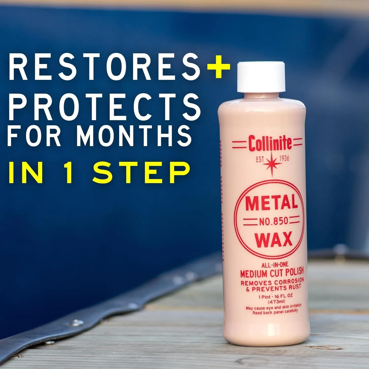 Collinite 850 Metal Wax & Polish Removes Rust & Prevents Oxidation in One Step